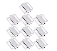 Inzopo Lot de 10 fermoirs en alliage pour soutien-gorge, bikini, attaches de soutien-gorge, accessoires de sous-vêtements - Argent, 12 mm, Argenté., 12MM