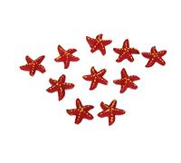 Inzopo Lot de 10 mini étoiles de mer rouges pour décoration de bonsaï