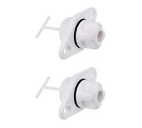 Inzopo Lot de 2 bouchons de vidange universels standard pour bateau, yacht - Compatible avec filetage de 2,5 cm de diamètre
