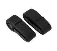 Inzopo Lot de 2 sangles d'arrimage pour chariot de golf avec boucle à dégagement rapide Noir 1 m 25 mm