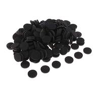 Inzopo Lot de 200 tampons en feutre noirs de 21 mm - Diffuseur d'huiles essentielles pour bricolage, bijoux, collier, pendentif, clip d'aération de voiture
