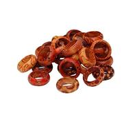 Inzopo Lot de 50 bagues en bois pour homme et femme 19 mm