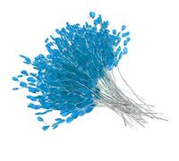 Inzopo Lot de 50 branches de bourgeons de cristal artificielles en acrylique pour fête de mariage, décoration de la maison - Bleu - 15 cm