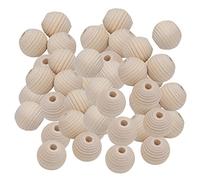 Inzopo Lot de 50 petites perles en bois en forme de ruche 20 mm