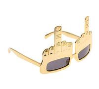 Inzopo Lunettes de soleil fantaisie pour fête Motif oiseau Doré comme décrit, Lunette Deguisement Humour