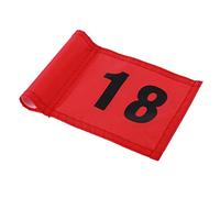 Inzopo Numérotés de 1/18 Professional Golf Putting Green Drapeau pour Backyard Garden Golf Pratiquer Sports Golfeur Cadeau - 3 Couleurs Red with Number 1
