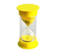 Inzopo Sablier 20 minutes avec couvercle jaune et sable