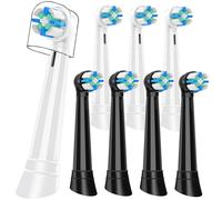 IO Brossette Compatible avec Oral-B iO -Lot De 8 -Brossette de Rechange Ronde Pour Les Brosses Electriques Compatible avec Oral B iO Ultimate Clean Series 2 3 4 5 6 7 8 9 10