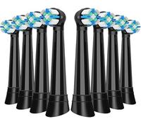 IO Brossette Compatibles avec Oral B iO, Brossettes De Rechange Compatibles avec les brosses à dents électriques Oral-B iO Series 2/3/4/5/6/7/8/9/10 Ultimate Clean Gentle Care（8 Noir）