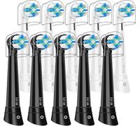 IO Brossettes Compatibles with Oral-B iO - Brossettes de Rechange Compatibles | Lot de 10 Têtes pour Série iO 2/3/4/5/6/7/8/9/10 | Nettoyage Profond, Poils Souples