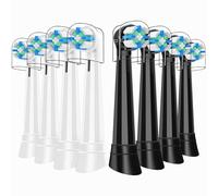 IO Brossettes Compatibles with Oral-B iO - Brossettes de Rechange Compatibles | Lot de 8 Têtes pour Série iO 2/3/4/5/6/7/8/9/10 | Nettoyage Profond, Poils Souples