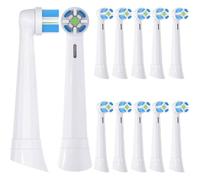 IO Brossettes de Rechange Ultimate Clean Compatible avec Oral-B iO 2/3/4/5/6/7/8/9 Série Brosse à Dents Electrique lot de 12