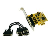 IO Exsys PCIe 4x Seriell DB9 (EX-44044-2) LP inkl. Low-Profile Slotblech