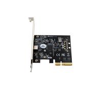 IO Exsys PCIe3.0 x4 1xUSB Type-C 3.2 Gen2x2 (EX-12011) LP inkl. Low-Profile Slotblech