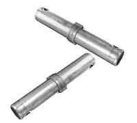 IOBIDDYS 2 Pièces Barres de Liaison Résistantes la Rouille Argentées Galvanisées D'échafaudage Accessoires Solide pour Tubes D'échafaudage Adaptés Usage Intérieur et Extérieur
