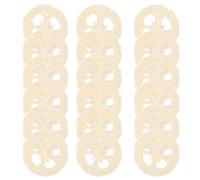 IOBIDDYS 20 Pièces Mâcher pour Animaux de Tranche de Luffa Beige en Luffa, Réduit Les Comportements Destructeurs et Attire L'attention, pour Hamsters et Petits Animaux