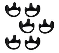 IOBIDDYS 3 Paires Embouts D'écouteurs en Silicone Noir, Moule Auriculaire de Remplacement Confortable Qui Ne Bloque Pas Le Conduit Auditif, pour Exercices Vigoureux