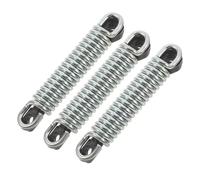 IOBIDDYS 3 Pièces Ressort D'attelage de Remorque à Vélo en Alliage Argenté, Compatible Large, Installation Rapide, Réduit Les Vibrations Confort Amélioré Lors du Transport