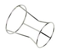 IOBIDDYS Grille Entonnoir pour la Cuisson Étagère du Distributeur en Acier Inoxydable Argent Structure Stable Triangulaire pour Gâteaux et Boules de Poulpe