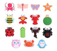 IOBIDDYS Protections pour Câble de Charge 15 Pièces Motif Insectes Dessin Animé Étuis Anti-Casse pour Câble USB Couverture de Ligne Téléphonique Créative pour Bureau et Maison