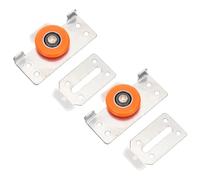 IOBIDDYS Roulettes Porte Coulissante et Forte Capacité de Charge 2 Sets en Fer et Nylon Galets de Poulie à Roulement, Glissement Fluide pour Meubles pour Portes en Verre