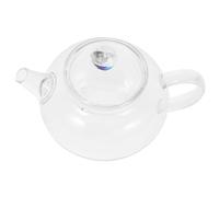 IOBIDDYS Théière en Verre Poignée Pratique et Résistance à Haute Température 200ml Petite Bouilloire Transparente pour Infusion de Thé en Vrac à Domicile