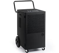 iOCHOW 70L/Jour Industriel Desumificateur Electrique: Surface 200m2/500m3 Deshumidificateur Cave, Minuterie 24Hr Deshumidificateur d'air, Déshumidificateur Professionnel avec Réservoir d'eau de 5,5L