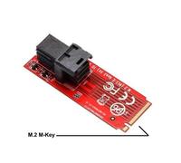 IOCREST carte adaptateur NVMe SFF-8639 à M.2 M, Mini SAS à m-key SFF-8639, avec câble SFF-8639 Nipseyteko