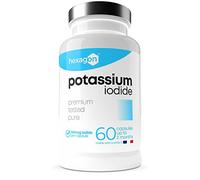Iode 150mcg - Iodure de Potassium - +2 Mois de Cure, 100% des AR - Fonction Nerveuse & Cognitive - Potassium Iodide - 60 Gélules Végétales - Vegan & Premium - Made in France - Hexagon
