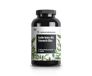 Iode issu du Varech Bio - 365 comprimés - 150µg d’iode issu d’algues brunes/1 comprimé - pour la thyroïde - végane, haut dosage, sans additifs inutiles - produit et testé en laboratoire en Allemagne