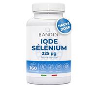 IODE + SÉLÉNIUM - 160 Comprimés 225 mcg | Supplément Iodine + Selenium