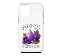 Iodine Saved ME Important Minéral Thyroïde Fonction Bien-être Coque pour iPhone 12/12 Pro