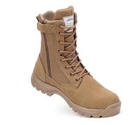 IODSON Bottes de Militaires travail tactiques Hommes légères rangers de Randonnée moto combat montante bottines cuir Avec fermeture éclair Marron 40