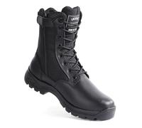 IODSON Bottes de Militaires travail tactiques Hommes légères rangers de Randonnée moto combat montante bottines cuir Avec fermeture éclair YKK Noires 47