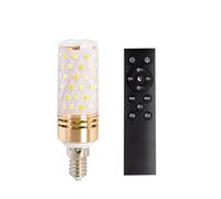 IOEDHW Ampoule de maïs E14 avec télécommande, Paquet de 1/3 Ampoules LED E14 à Petite Bouche 9W-700LM, Gradation Infinie, la télécommande Peut contrôler 20 mètres pour Lustre de Table extérieure