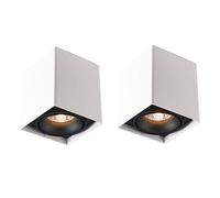 IOEDHW Angle réglable Anti-éblouissement Downlight Salon Spot LED Carré Allée Plafond Downlights Économie D'énergie Plafond Spot Lampes Anti Rouille Luminaire Plafonniers Pour Galerie Lampes Commercia