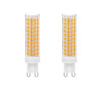 IOEDHW Lot de 2/10 Ampoules LED G9 - Ampoule G9 avec culot en céramique à Deux Broches 7 W 2700 K Blanc Chaud Doux G9 Ampoule LED pour Lustre, Lampes d'armoire et Appliques murales Angle de Faisceau