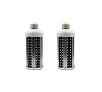 IOEDHW Lot de 2/5 Ampoules LED E27/E40 60 W Super Brillantes en Aluminium sans Ventilateur (6 000 lumens), 100 lumens par Watt, Angle de Faisceau de 360°, Lampe à économie d'énergie pour éclairage