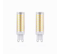 IOEDHW Lot de 2 ampoules LED G9 en forme de maïs en céramique, 18 W, à économie d'énergie, équivalent à 120 W, LED blanc lumière du jour 6000 K, culot G9 à deux broches, 1800 lm, pour éclairage domest