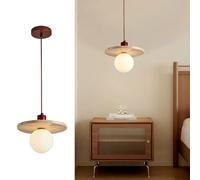 IOEDHW Suspension Japandi, Lampe Suspendue en travertin Jaune Naturel avec LED intégrée et 3 températures de Couleur idéale pour îlot de Cuisine, Chambre ou Table de Chevet, Style Nordique Wabi Sabi.