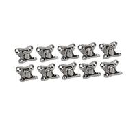Ioensy 10 Connecteurs D'angle Amovibles En Forme de Papillon, équerre de Renfort pour Cadre de Lit, Argent