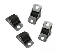 Ioensy 4x Roue Linéaire de Meubles 4 Pièces, Petit Jeu de Roulettes En Caoutchouc, Roulettes Fixes, pour étagères