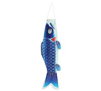Ioensy Bannière Carpe Japonaise, Drapeau Carpe Coloré, Guirlande de Poissons, Décoration Suspendue Extérieure, Bannière Carpe Japonaise pour Jardin, Bleu
