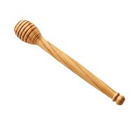 Ioensy Bâton à Bois D'Olivier pour Récolter Mélanger et Verser Miel et Confiture Rainures Profondes Adapté pour Table de Petit-déjeuner Thé Événement, 15cm