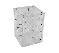 Ioensy Boîte de Présentation Formicarium Compacte et Transparente en Acrylique, Idéale pour Un Cadeau d'anniversaire Ou Un Projet éducatif D'intérieu, 10cmx10cmx15cm