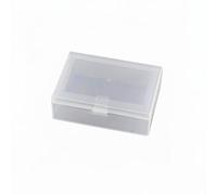 Ioensy Boîte de Rangement pour 6 Cartes, étui pour Fiches, Boîte de Classement avec Couvercle à Charnière et Fermeture Sécurisée, En PP, pour Pièces électron, 4 pièces