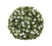 Ioensy Boule Végétale Artificielle Décorative Plante Fleur Ronde Accessoire de Élément de PE Adaptée aux Mariages Balcons Salons, Style D