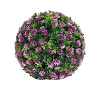 Ioensy Boule Végétale Artificielle Décorative Plante Fleur Ronde Accessoire de Élément de PE Adaptée aux Mariages Balcons Salons, Modèle E