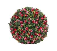 Ioensy Boule Végétale Artificielle Décorative Plante Fleur Ronde Accessoire de Élément de PE Adaptée aux Mariages Balcons Salons, Modèle A