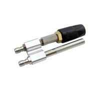 Ioensy Buse de Pulvérisation Réglable Lance Double Embout pour Nettoyeur Haute Pression Système Push-to-Connect Acier Inoxydable Anticorrosion Poignée, Acier Inoxydable 3-7GPM-3.00-3.00